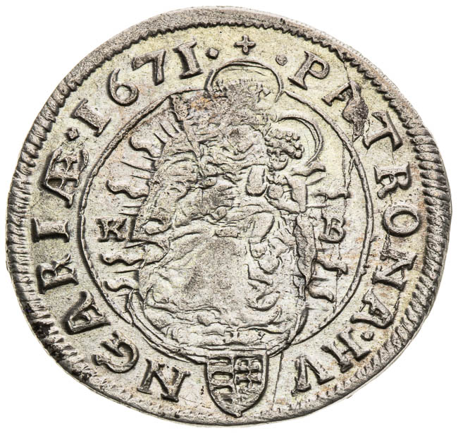 VI Kreutzer 1671 - back