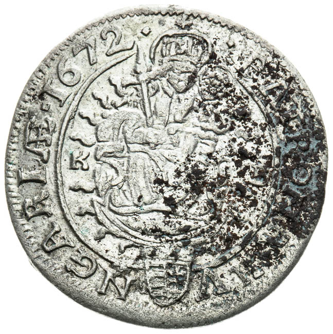 VI Kreutzer 1672 - back