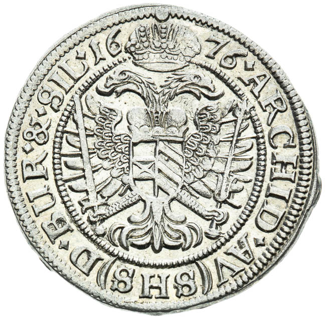 VI Kreutzer 1676 - back
