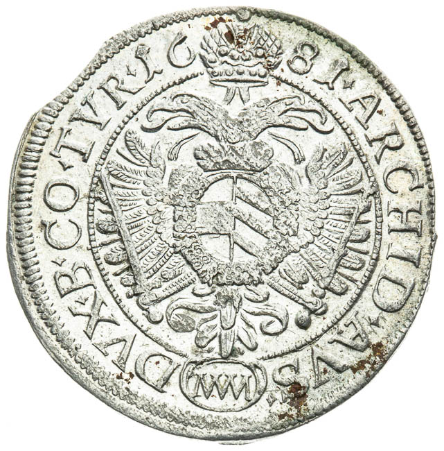 VI Kreutzer 1681 - back