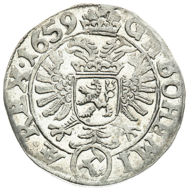 3 Kreutzer 1659 - back