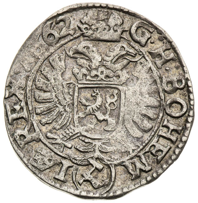 3 Kreutzer 1662 - back