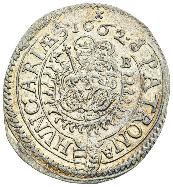 3 Kreutzer 1662 - back