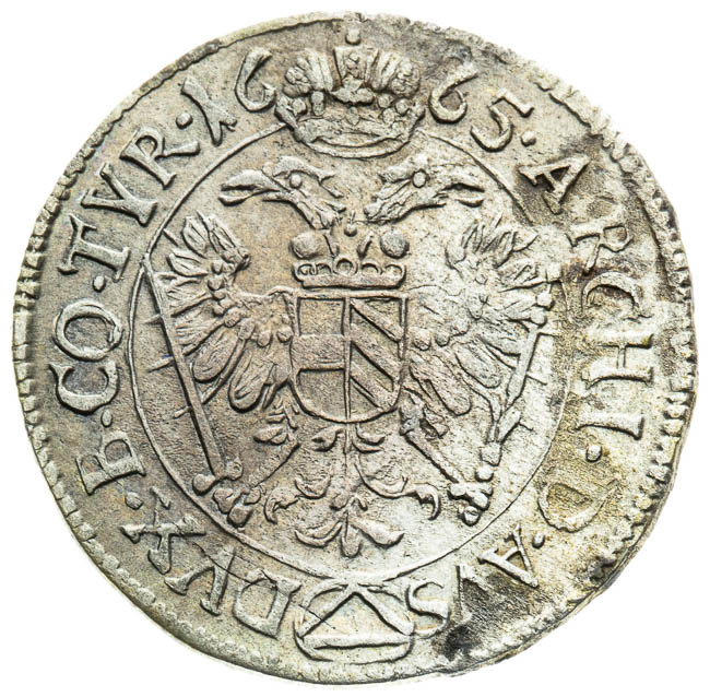 3 Kreutzer 1665 - back