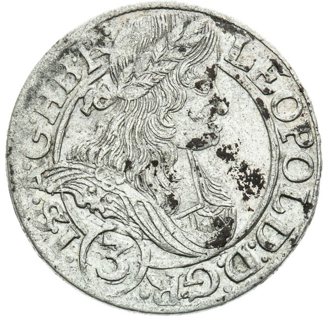 3 Kreutzer 1666 - front