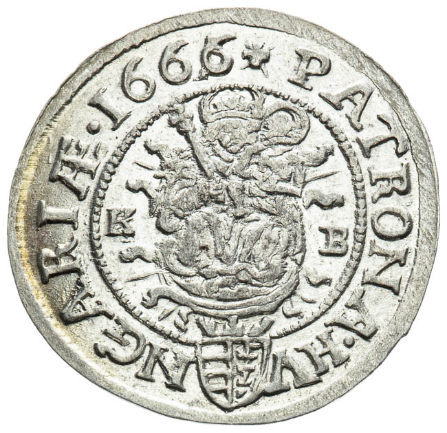 3 Kreutzer 1666 - back