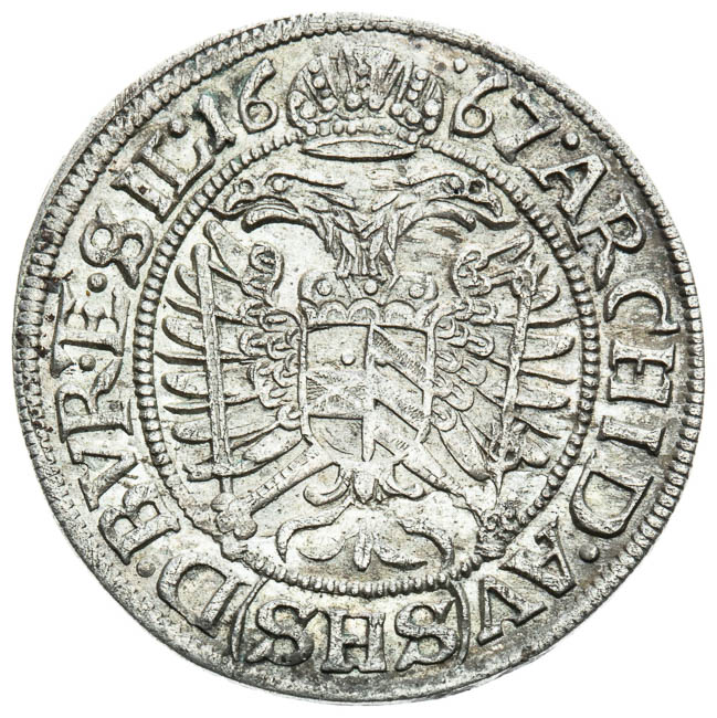 3 Kreutzer 1667 - back