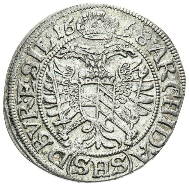 3 Kreutzer 1668 - back