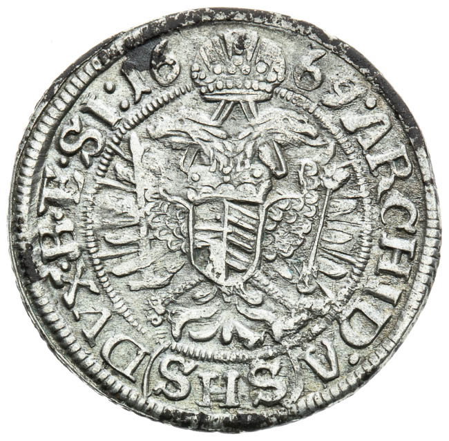 3 Kreutzer 1669 - back