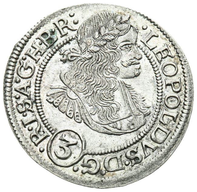 3 Kreutzer 1670 - front