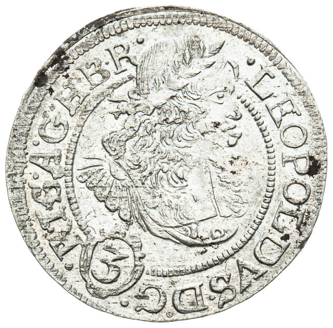 3 Kreutzer 1670 - front