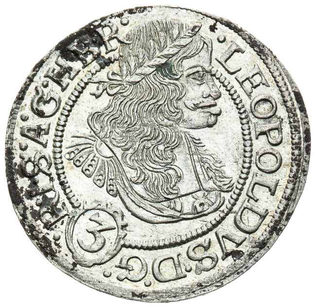 3 Kreutzer 1670 - front