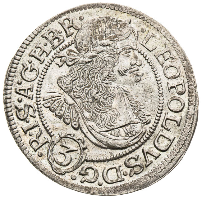 3 Kreutzer 1670 - front