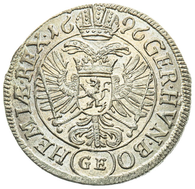 3 Kreutzer 1696 - back