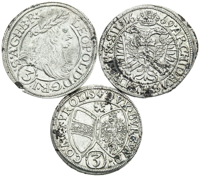 3 Kreutzer (3 pcs) - front