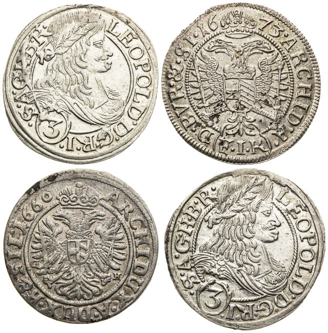 3 Kreutzer (4 pcs) - front