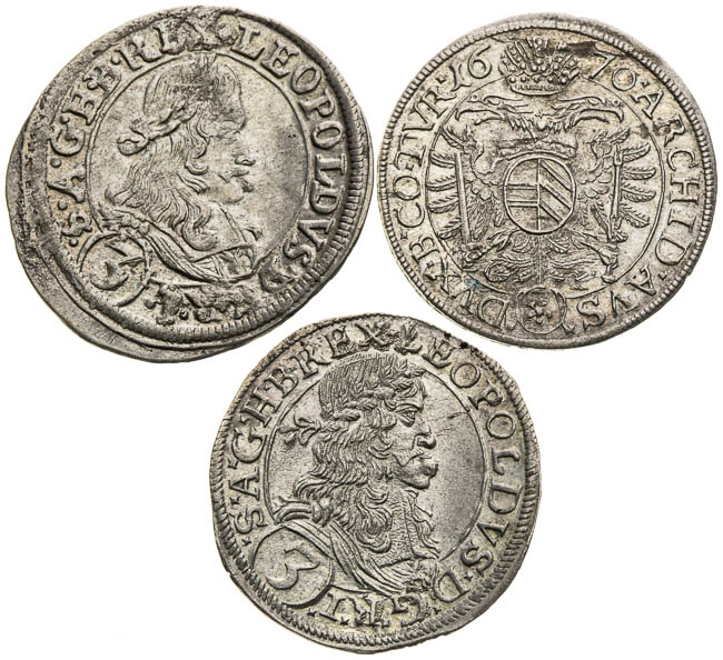 3 Kreutzer (3 pcs) - front