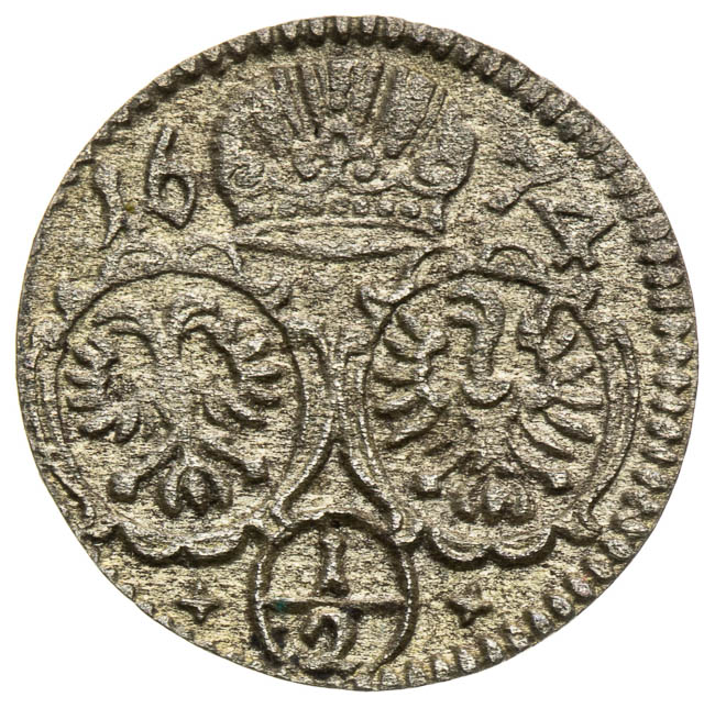 1/2 Kreutzer 1674 - front