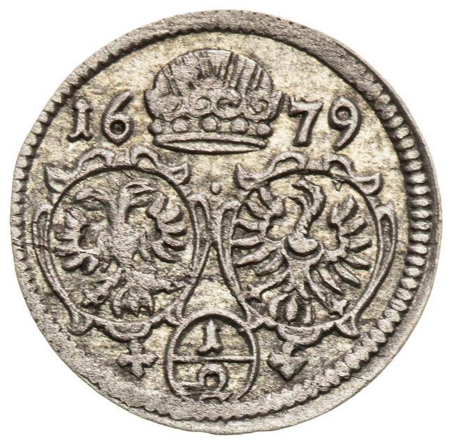 1/2 Kreutzer 1679 - front