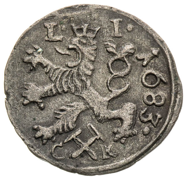 1/2 Kreutzer 1683 - front