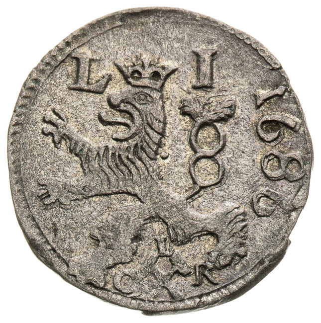 1/2 Kreutzer 1686 - front