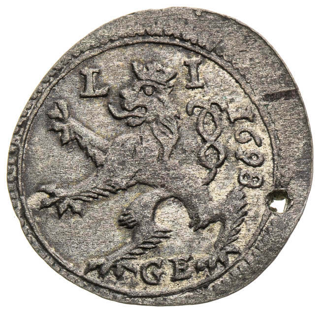 1/2 Kreutzer 1698 - front