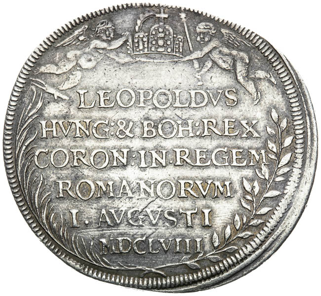 Strieborná medaila 1658 - averz