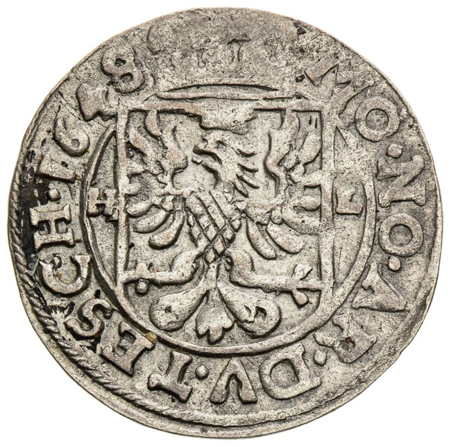 3 Kreutzer 1648 - back
