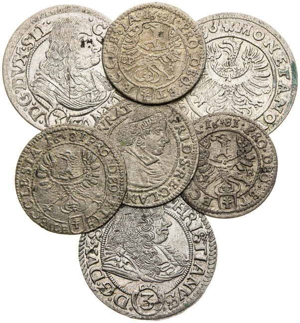 Silver coins (7 pcs) - front