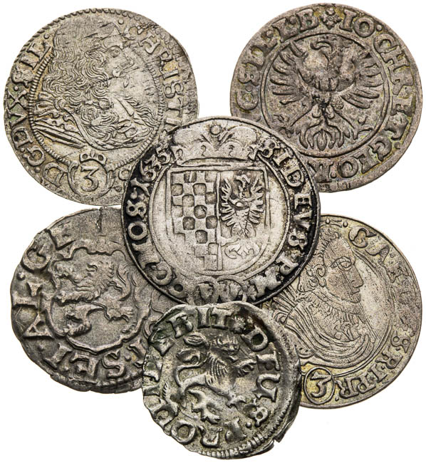 Silver coins (6 pcs) - front