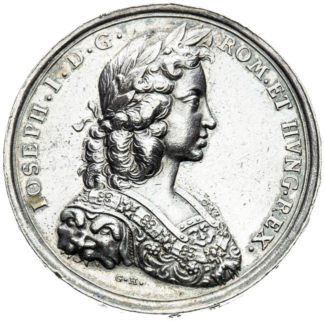 Strieborná medaila 1690 - averz