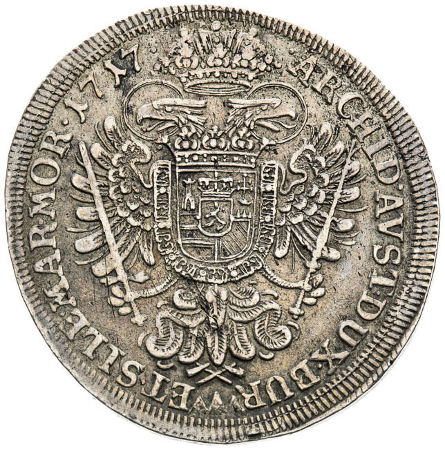 1/2 Thaler 1717 - back