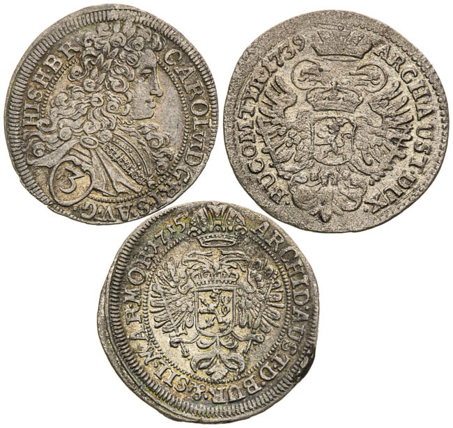3 Kreutzer (3 pcs) - front