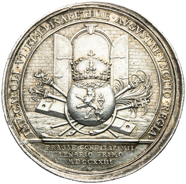 Strieborná medaila 1723 - reverz