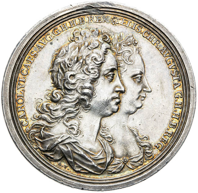 Silver medal 1723 - front