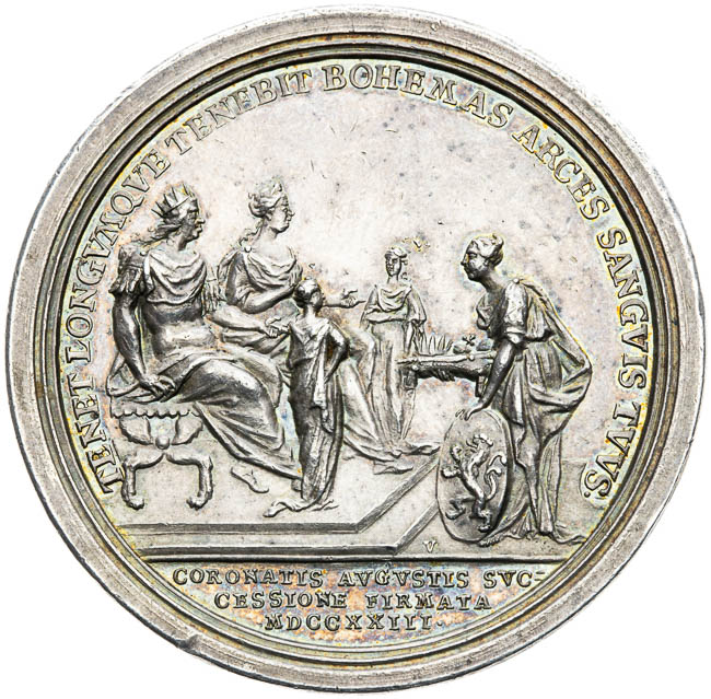 Silver medal 1723 - back