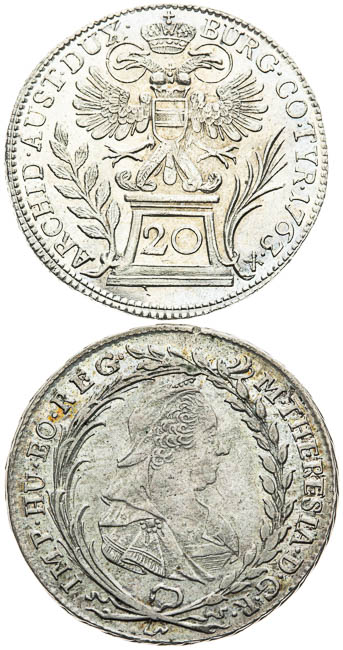 20 Kreutzer (2 pcs) - back