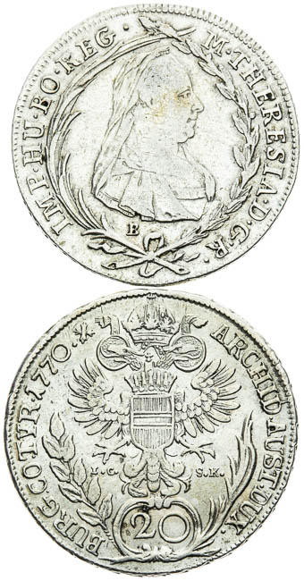 20 Kreutzer (2 pcs) - front