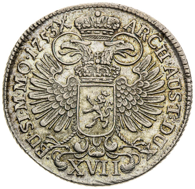XVII Kreutzer 1753 - back