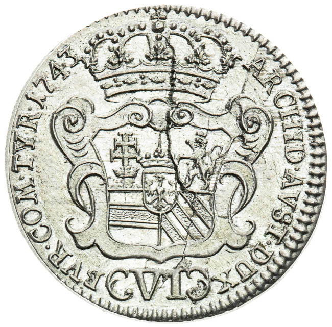 VI Kreutzer 1743 - back