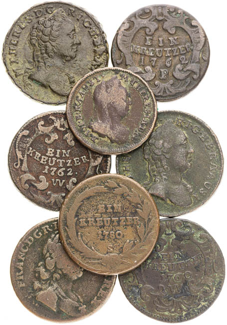 Coins (8 pcs) - front