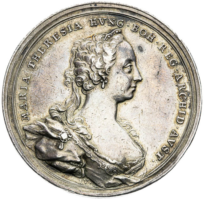 Silver medal 1741 - front