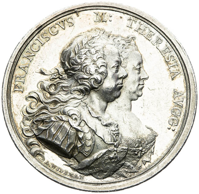 Stříbrná medaile 1761 - avers