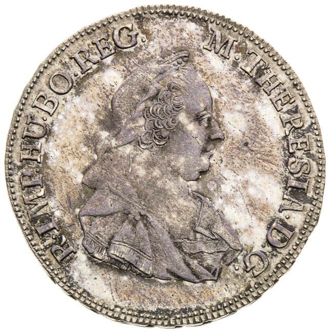 Stříbrný žeton 1767 - avers
