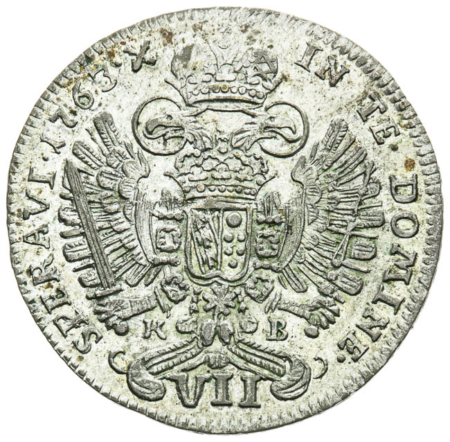 VII Grajciar 1763 - reverz