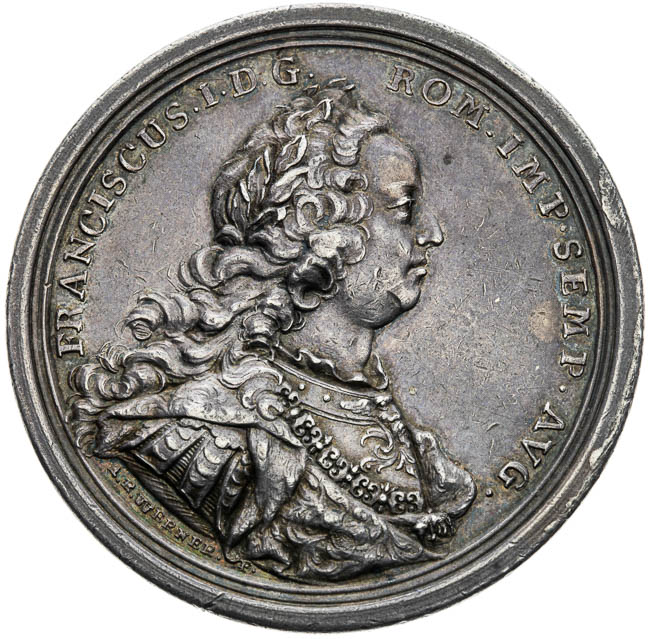 Strieborná medaila 1745 - averz