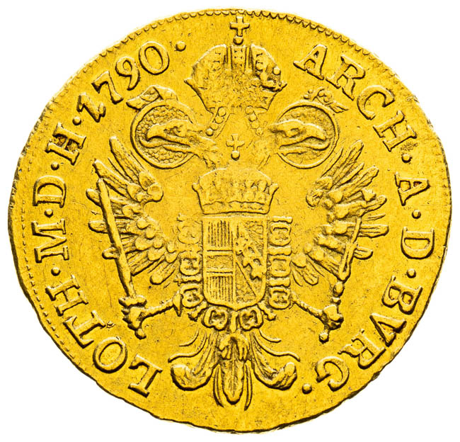 Dukát 1790 - reverz