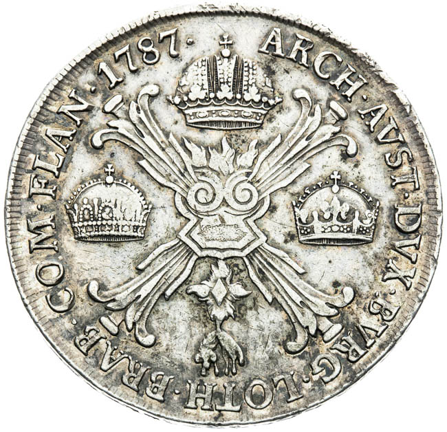 Křížový tolar 1787 - reverz