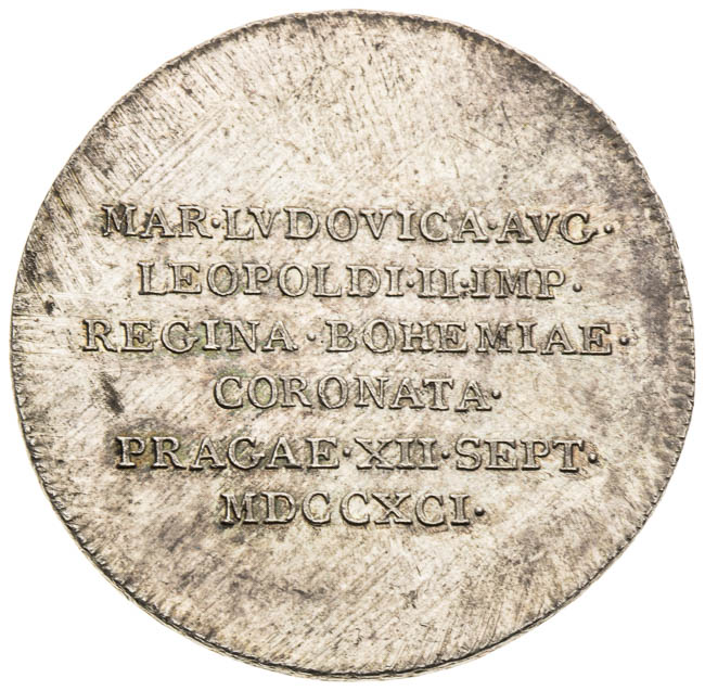 Strieborný žetón 1791 - averz