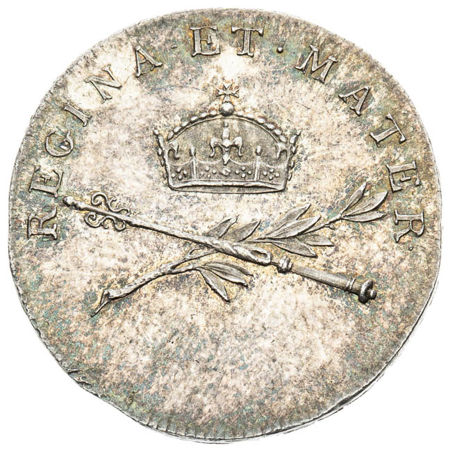 Strieborný žetón 1791 - reverz
